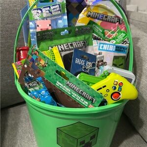 Minecraft Themed Easter Basket
